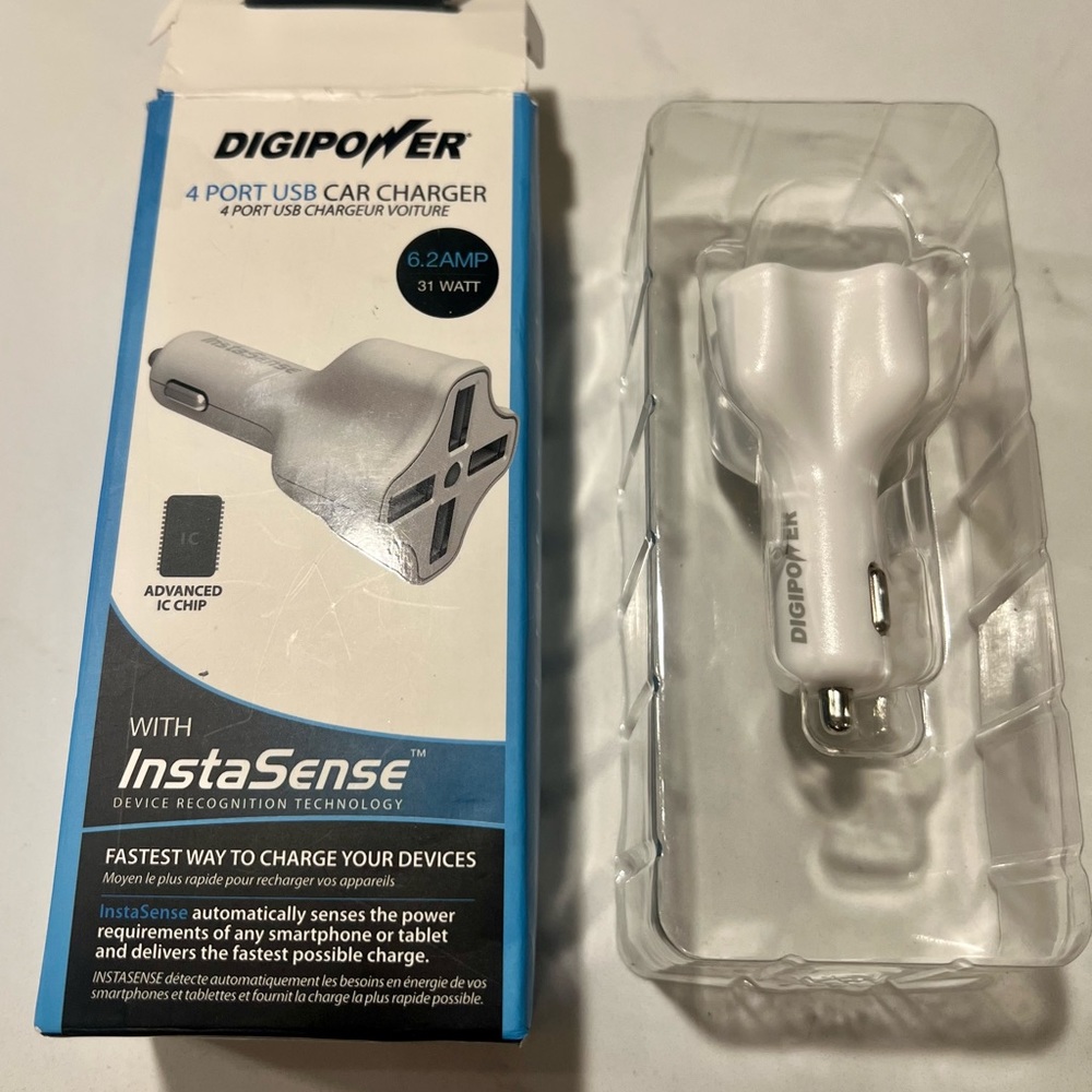 DigiPower with InstaSense 4 Port USB Charger